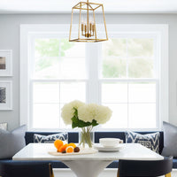 Bellevue 16" 4-Light Modern Farmhouse Lantern Pendant Light