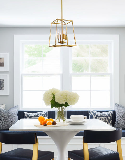Bellevue 16" 4-Light Modern Farmhouse Lantern Pendant Light
