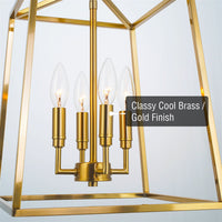 Bellevue 16" 4-Light Modern Farmhouse Lantern Pendant Light