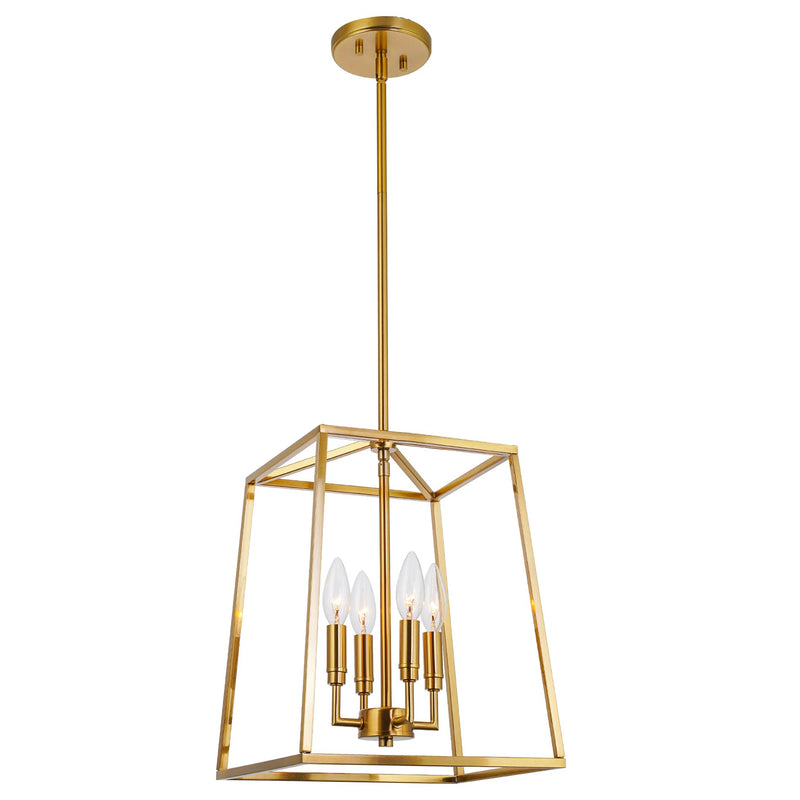 Bellevue 16" 4-Light Modern Farmhouse Lantern Pendant Light