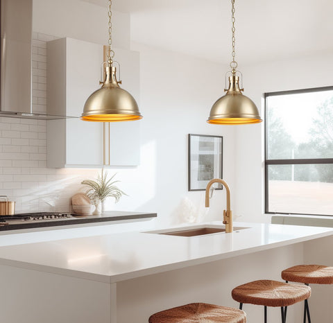 Belle 14" Modern Industrial Pendant Light