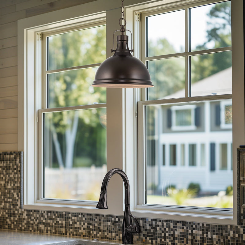 Belle 14" Modern Industrial Pendant Light