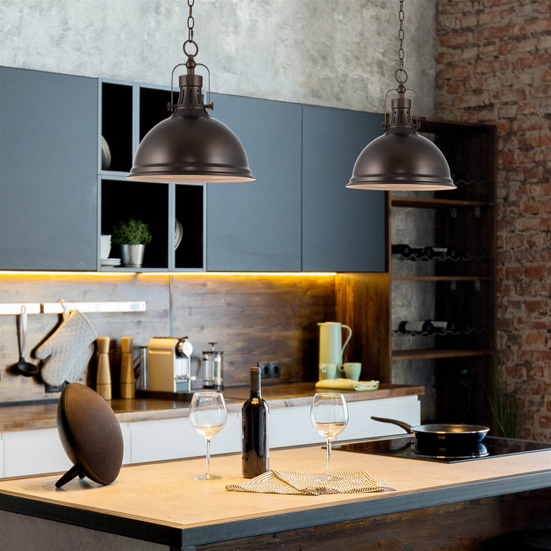 Belle 14" Modern Industrial Pendant Light