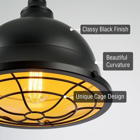 Liberty 13" Modern Industrial Pendant Light