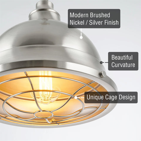 Liberty 13" Modern Industrial Pendant Light