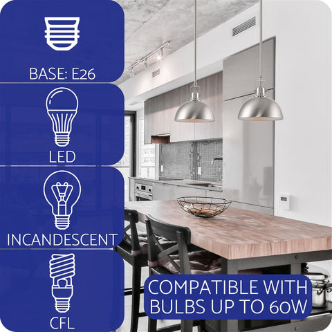 Belle 9" Contemporary Industrial Pendant Light
