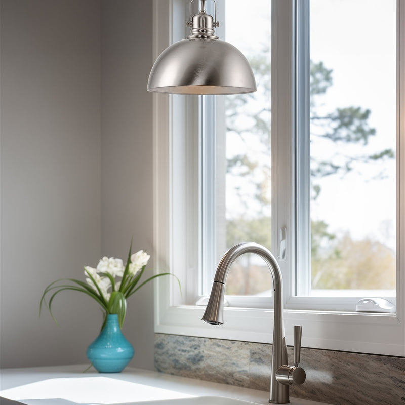 Belle 9" Contemporary Industrial Pendant Light