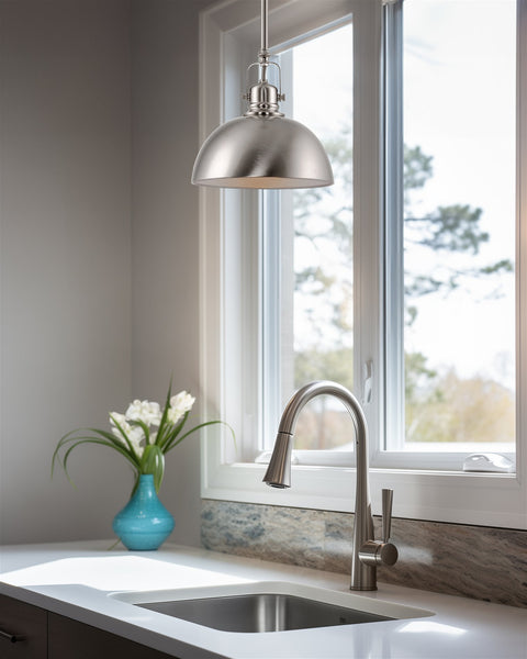 Belle 9" Contemporary Industrial Pendant Light