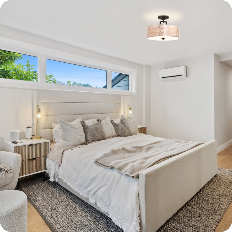 Cove 15" 3-Light Semi Flush Mount Ceiling Light