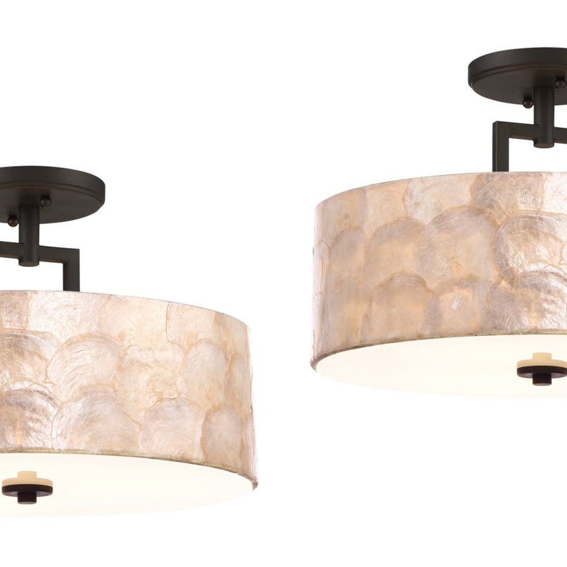Cove 15" 3-Light Semi Flush Mount Ceiling Light