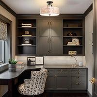 Cove 15" 3-Light Semi Flush Mount Ceiling Light