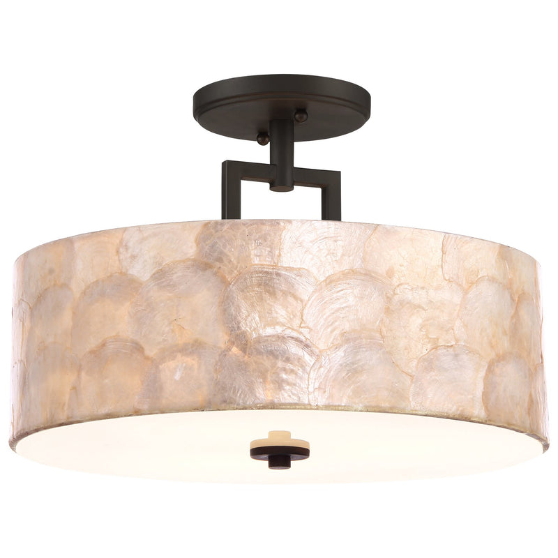 Cove 15" 3-Light Semi Flush Mount Ceiling Light