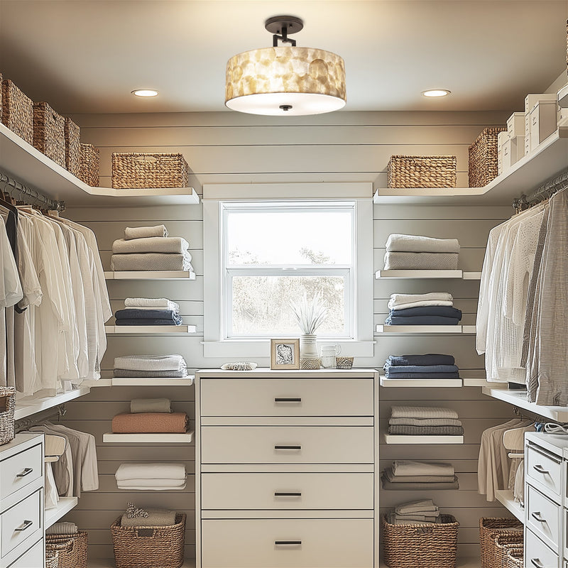 Cove 15" 3-Light Semi Flush Mount Ceiling Light