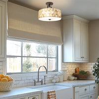 Cove 15" 3-Light Semi Flush Mount Ceiling Light