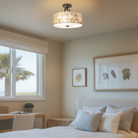 Cove 15" 3-Light Semi Flush Mount Ceiling Light