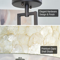 Cove 15" 3-Light Semi Flush Mount Ceiling Light