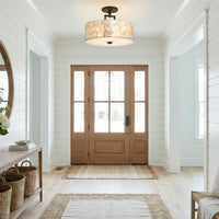 Cove 15" 3-Light Semi Flush Mount Ceiling Light