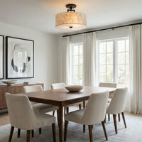 Cove 15" 3-Light Semi Flush Mount Ceiling Light