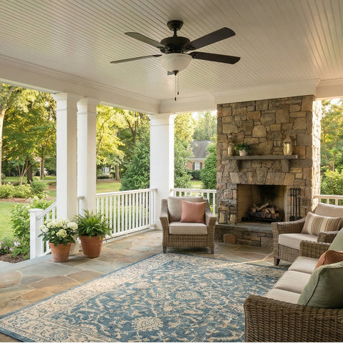 12" Ceiling Fan Globe Replacement by Kira Home, Marble Swirl Glass Bowl Upgrade, Glass Shade Compatible w/ Hunter - Hampton Bay - Harbor Breeze Fans & More, 12" (D) x 4.5" (H)