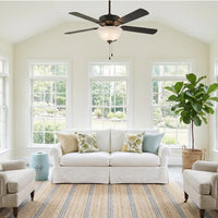 12" Ceiling Fan Globe Replacement by Kira Home, Marble Swirl Glass Bowl Upgrade, Glass Shade Compatible w/ Hunter - Hampton Bay - Harbor Breeze Fans & More, 12" (D) x 4.5" (H)