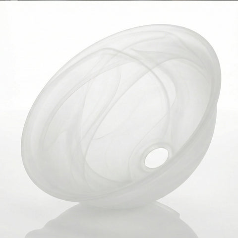 12" Ceiling Fan Globe Replacement by Kira Home, Marble Swirl Glass Bowl Upgrade, Glass Shade Compatible w/ Hunter - Hampton Bay - Harbor Breeze Fans & More, 12" (D) x 4.5" (H)