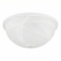 12" Ceiling Fan Globe Replacement by Kira Home, Marble Swirl Glass Bowl Upgrade, Glass Shade Compatible w/ Hunter - Hampton Bay - Harbor Breeze Fans & More, 12" (D) x 4.5" (H)