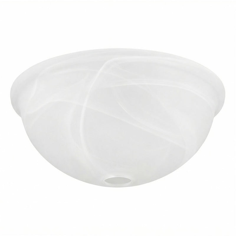12" Ceiling Fan Globe Replacement by Kira Home, Marble Swirl Glass Bowl Upgrade, Glass Shade Compatible w/ Hunter - Hampton Bay - Harbor Breeze Fans & More, 12" (D) x 4.5" (H)