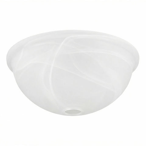 12" Ceiling Fan Globe Replacement by Kira Home, Marble Swirl Glass Bowl Upgrade, Glass Shade Compatible w/ Hunter - Hampton Bay - Harbor Breeze Fans & More, 12" (D) x 4.5" (H)