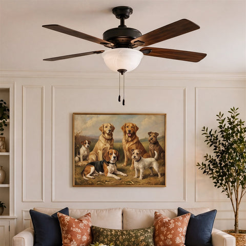 12" Ceiling Fan Globe Replacement by Kira Home, Marble Swirl Glass Bowl Upgrade, Glass Shade Compatible with Hunter - Hampton Bay - Harbor Breeze Fans & More, 12" (D) x 4.5" (H)