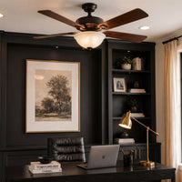 12" Ceiling Fan Globe Replacement by Kira Home, Marble Swirl Glass Bowl Upgrade, Glass Shade Compatible with Hunter - Hampton Bay - Harbor Breeze Fans & More, 12" (D) x 4.5" (H)