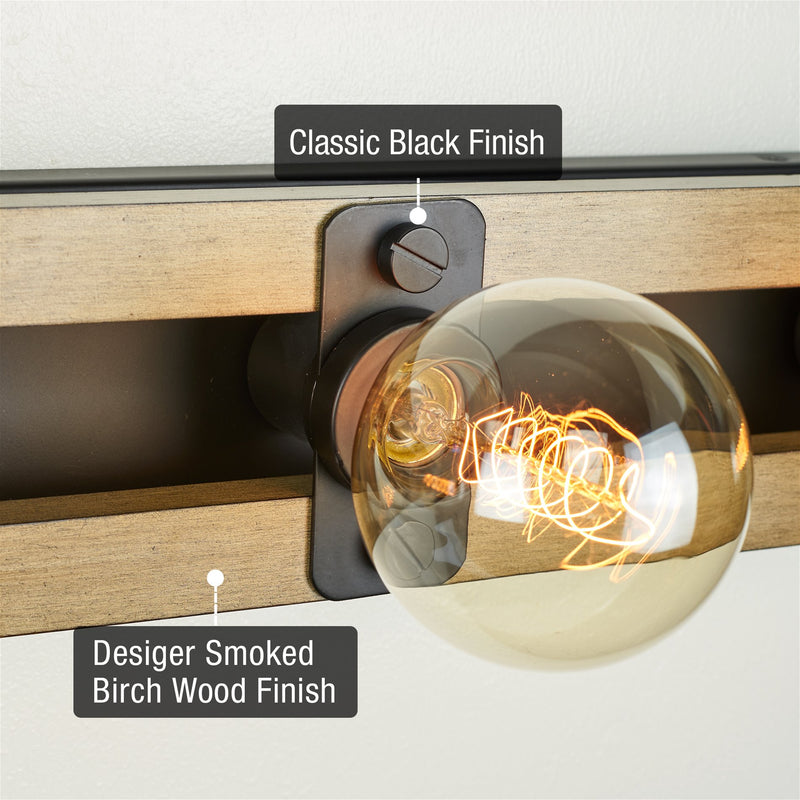 Hogan 36" 5-Light Farmhouse Vanity / Bathroom Light Bar