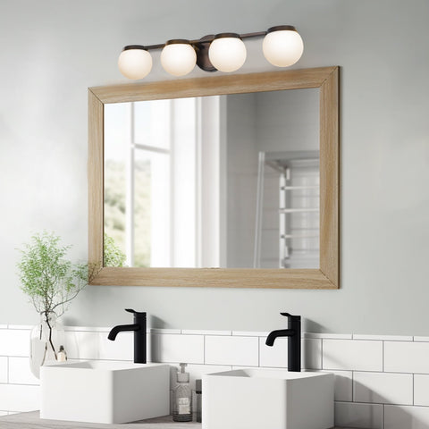 Atticus 26" Modern 4-Light LED Bathroom Vanity Light