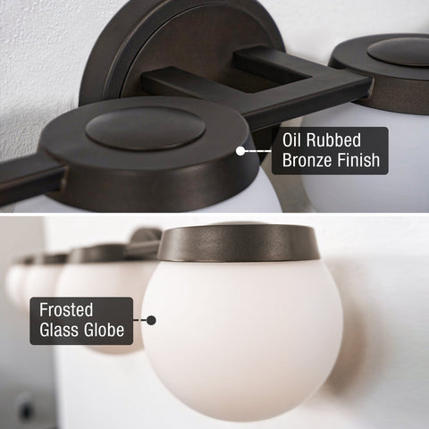 Atticus 26" Modern 4-Light LED Bathroom Vanity Light