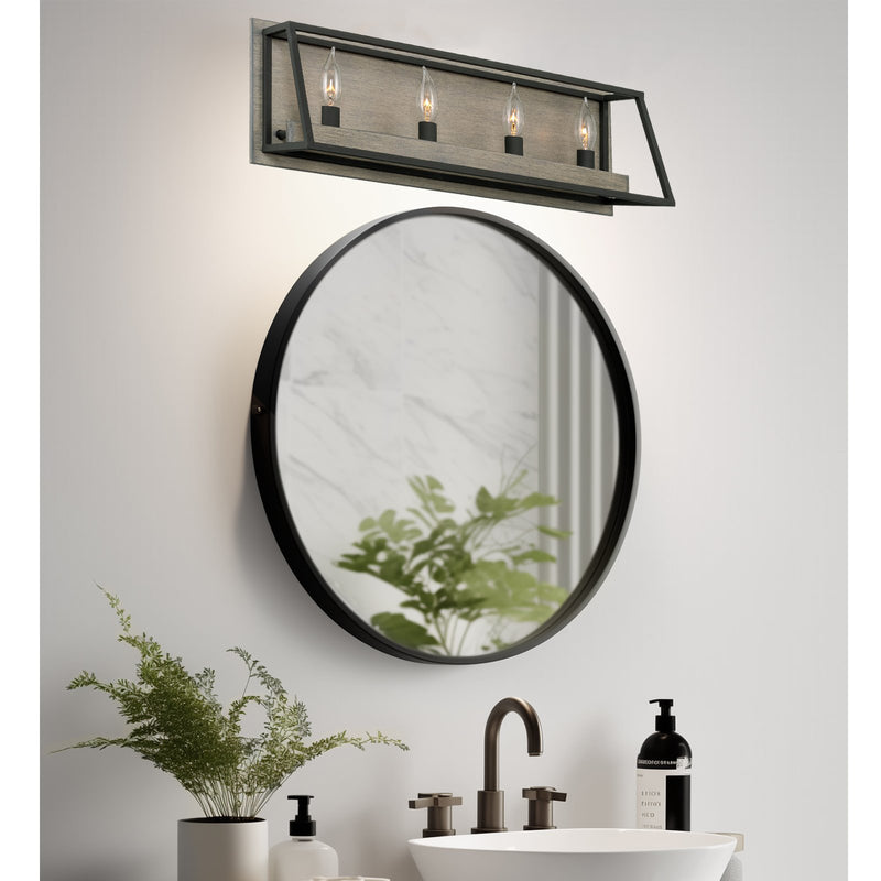 Rutledge 24" Rectangle 4-Light Farmhouse Vanity / Bathroom Light