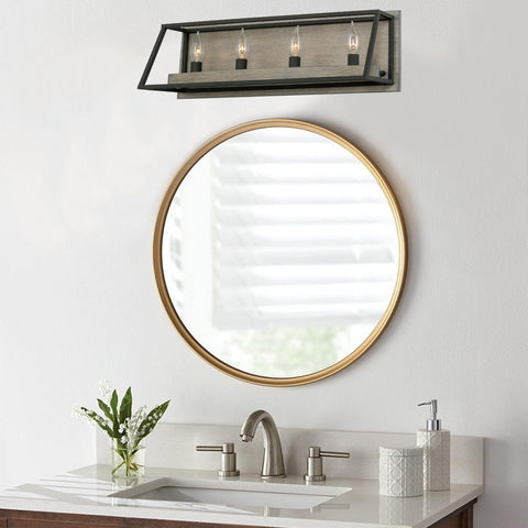 Rutledge 24" Rectangle 4-Light Farmhouse Vanity / Bathroom Light