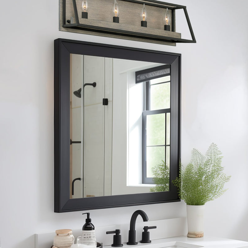 Rutledge 24" Rectangle 4-Light Farmhouse Vanity / Bathroom Light