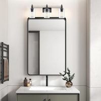 Theo 25" 3-Light Modern Farmhouse Vanity / Bathroom Light