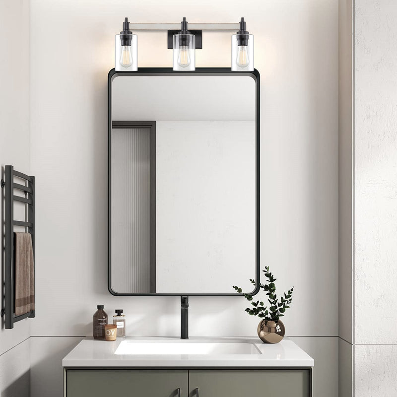 Theo 25" 3-Light Modern Farmhouse Vanity / Bathroom Light