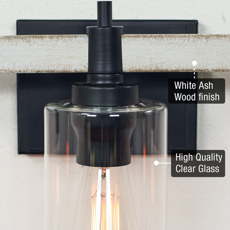 Theo 25" 3-Light Modern Farmhouse Vanity / Bathroom Light
