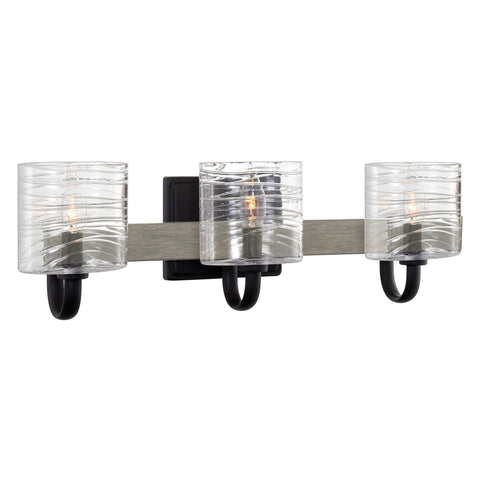 Clara 22" 3-Light Modern Farmhouse Vanity / Bathroom Light
