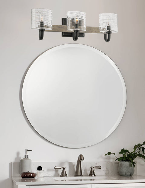 Clara 22" 3-Light Modern Farmhouse Vanity / Bathroom Light