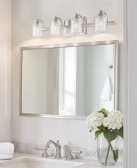 Blaise 29" 4-Light Modern 4W LED Bathroom Vanity Light