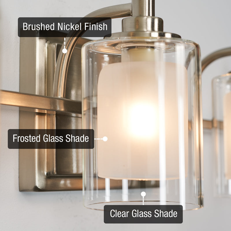 Blaise 29" 4-Light Modern 4W LED Bathroom Vanity Light