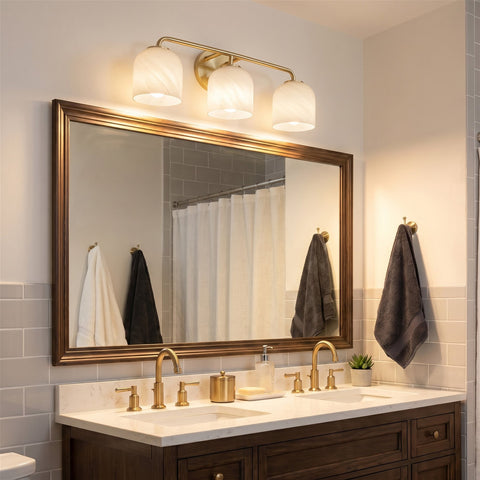 Kira Home Leia 24" Modern 3-Light Bathroom Vanity Light