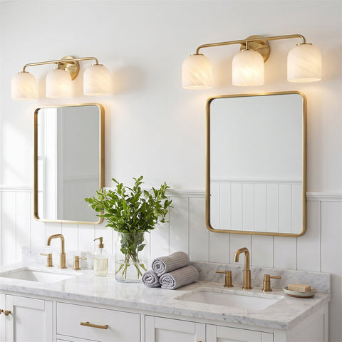 Kira Home Leia 24" Modern 3-Light Bathroom Vanity Light