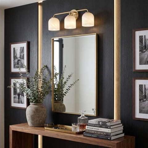 Kira Home Leia 24" Modern 3-Light Bathroom Vanity Light