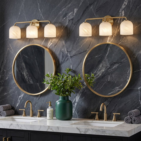 Kira Home Leia 24" Modern 3-Light Bathroom Vanity Light
