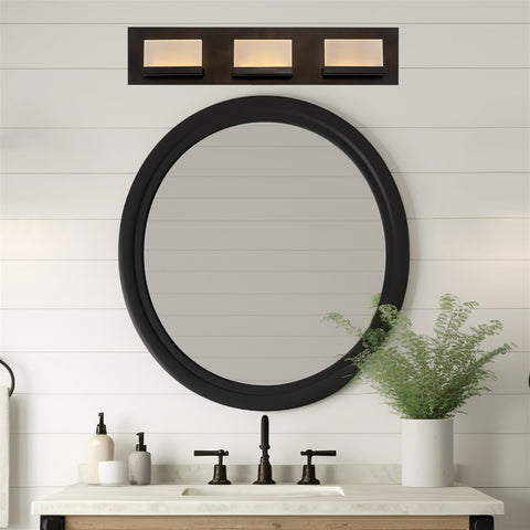 Everett 24" Modern 3-Light 30W Integrated LED (180W eq.) Bathroom / Vanity Light