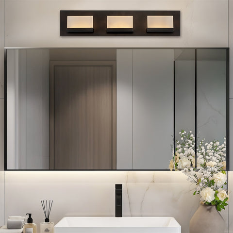 Everett 24" Modern 3-Light 30W Integrated LED (180W eq.) Bathroom / Vanity Light