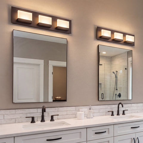 Everett 24" Modern 3-Light 30W Integrated LED (180W eq.) Bathroom / Vanity Light